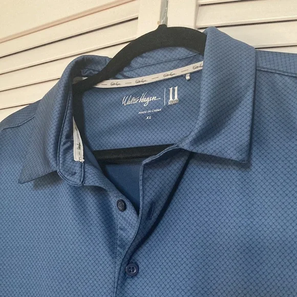 WALTER HAGEN GOLF SHIRT MEN SIZE XL BLUE ATHLETIC - Picture 3 of 11